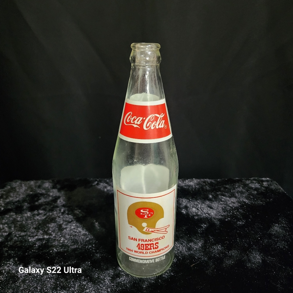 Coca Cola Commemorative Bottle1984 SF 49ers World Champions Super Bowl XIX Empty